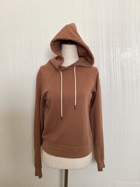 $138 MATE The Label Organic Cotton Hoodie XS Terracotta Desert Sedona Earthtone